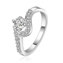 Best Gift silver wedding rings Musicwhite gem anel ruby jewelry 22 ELY