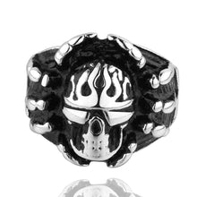 Best Gift stainless steel wedding rings skull is angry anillo accessories MAYAR 12 ELY