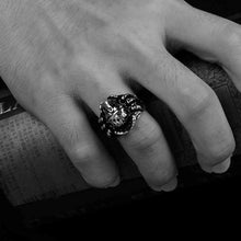 Best Gift stainless steel wedding rings skull is angry anillo accessories MAYAR 12 ELY