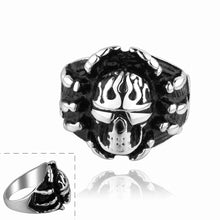 Best Gift stainless steel wedding rings skull is angry anillo accessories MAYAR 12 ELY