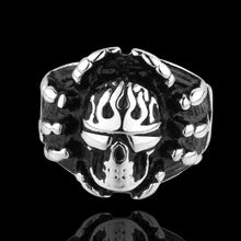Best Gift stainless steel wedding rings skull is angry anillo accessories MAYAR 12 ELY