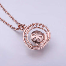 18K Gold Plating necklace men pink circle pear collares Personalized ELY