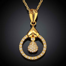 18K Gold Plated pendant necklace casual circle collier plastron jewerly accessories SKGN 41 ELY