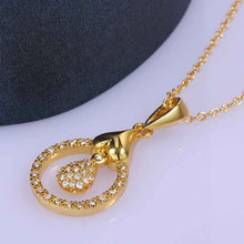 18K Gold Plated pendant necklace casual circle collier plastron jewerly accessories SKGN 41 ELY