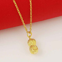 24k gold plated necklaces peach collier femme charms274 ELY