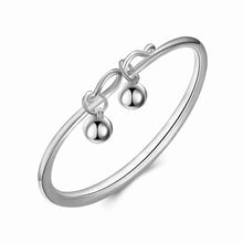 925 silver bangles Smooth lob Women Wedding Bracelet ruby jewelry HBB 44 ELY