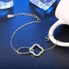 925 sterling silver pulseras Flower heart button pulseiras horloge STVH 34 ELY