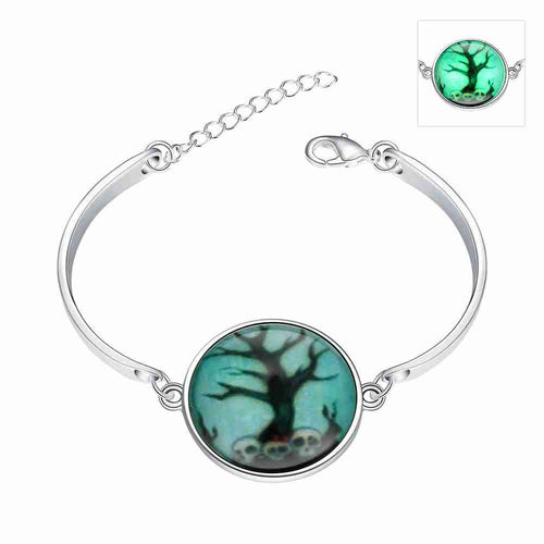 Glow in the Dark bracelets bangles Green tree pulseira masculina Factory HBH 81 ELY