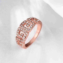 acessorios para mulher engagement ring Pierced letters aliancas accessories317 ELY