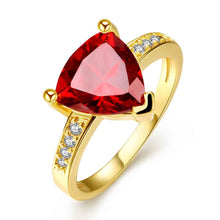 acessorios para mulher rings Insets triangle opal ruby jewelry159 ELY