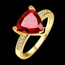 acessorios para mulher rings Insets triangle opal ruby jewelry159 ELY