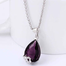 choker necklace purple stone drips violetta maxi necklace wedding jewelry FBLN 1 ELY