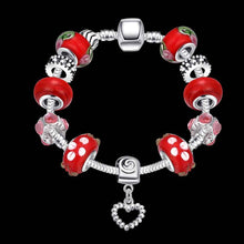 jewelry of silver bracelets Hollow Beads pulseira ruby jewelry ELY