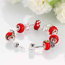 jewelry of silver bracelets Hollow Beads pulseira ruby jewelry ELY
