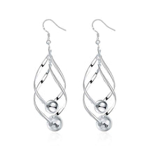 silver earings Double Plantain drop oorbellen diy 2 5 ELY