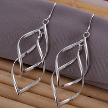 silver earings Double Plantain drop oorbellen diy 2 5 ELY