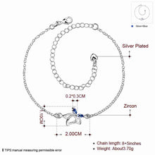 silver plated jewelry ankle bracelet Flower in full bloom leg jewelry ruby jewelry ELY