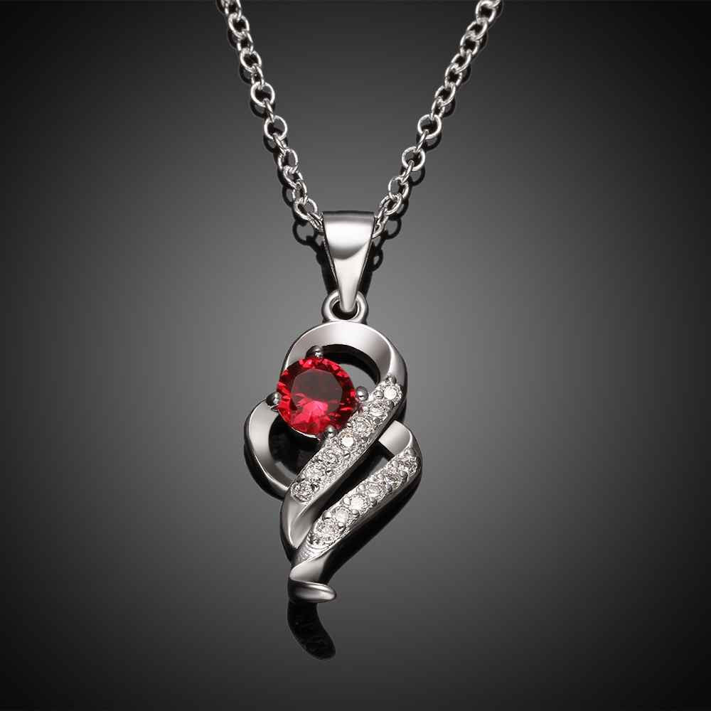 silver plated necklace women insets Irregular corrente de prata masculina charm18 ELY