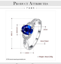 silver-plated ring Blue magic anillos bear Gift for her ELY