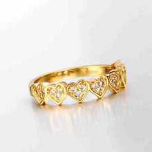 Luxurio 18K Gold Plating rings Love connected anillos love ELY