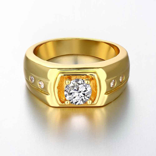 Luxurio 18k gold plated engagement ring Fire stone prices in euros margarida SKGR141 ELY