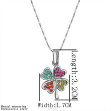 Luxurio 18k gold plated necklace men silver Clover collar bone ELY