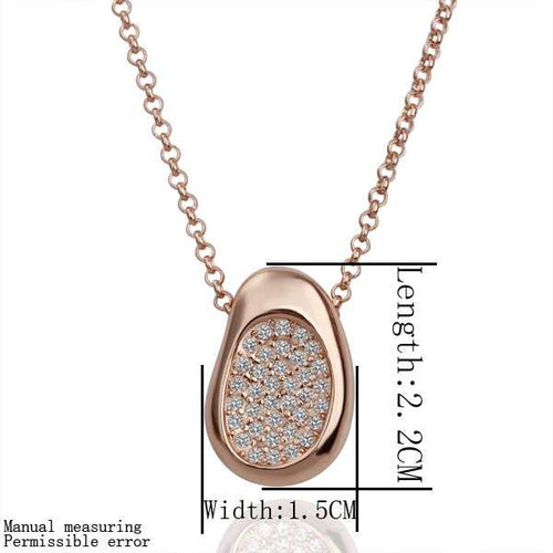 Luxurio 18k gold plated necklace women big necklace jewerly accessories ELY