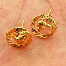 Luxurio 24k gold plated earings jewelry Swan stud brinco horloge YHDE 8 ELY