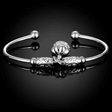 Luxurio 925 silver jewelry friendship bangle Hanging Crown women bracelet love HBB 8 ELY