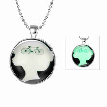 Luxurio Glowing Luminous necklace women Cross maxi necklace wedding322 ELY