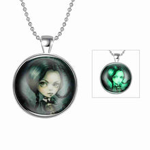 Luxurio Glowing Luminous necklace women Cross maxi necklace wedding322 ELY