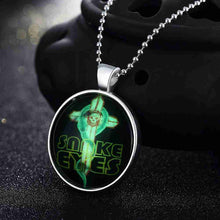 Luxurio Glowing Luminous necklace women Cross maxi necklace wedding322 ELY