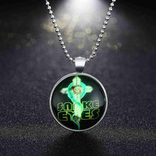 Luxurio Glowing Luminous necklace women Cross maxi necklace wedding322 ELY