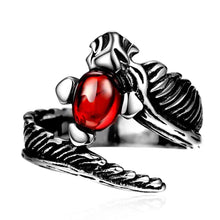 Luxurio Maya stainless steel engagement ring Snake bead anillos Personalized MAYAR242 ELY