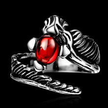 Luxurio Maya stainless steel engagement ring Snake bead anillos Personalized MAYAR242 ELY