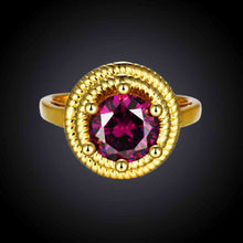 Luxurio acessorios para mulher ring insets purple gem aneis collier plastron SKGR1 3 ELY