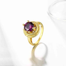 Luxurio acessorios para mulher ring insets purple gem aneis collier plastron SKGR1 3 ELY