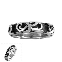 Luxurio colar masculino stainless steel wedding rings Engraved texture aneis joias281 ELY