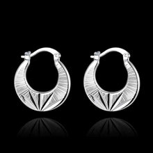 Luxurio silver earing Carved semicircle clip ear cuff Factory 694 ELY
