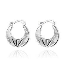 Luxurio silver earing Carved semicircle clip ear cuff Factory 694 ELY