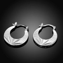 Luxurio silver earing Carved semicircle clip ear cuff Factory 694 ELY