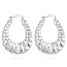 Luxurio silver earrings String clip pendientes sport 7 6 ELY