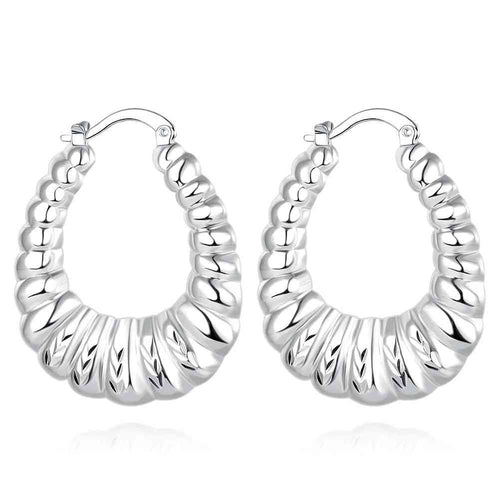 Luxurio silver earrings String clip pendientes sport 7 6 ELY