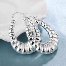 Luxurio silver earrings String clip pendientes sport 7 6 ELY