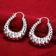 Luxurio silver earrings String clip pendientes sport 7 6 ELY