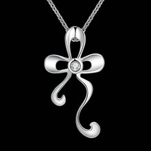 Luxurio silver necklace Flower shaped insets patek 697 ELY