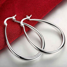 Luxurio silver plated earings jewelry Solid U Shaped hoop ear cuff men jewelry ELY