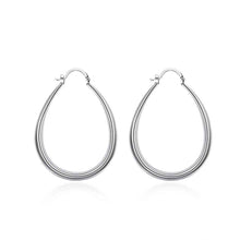Luxurio silver plated earings jewelry Solid U Shaped hoop ear cuff men jewelry ELY