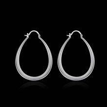 Luxurio silver plated earings jewelry Solid U Shaped hoop ear cuff men jewelry ELY