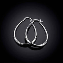 Luxurio silver plated earings jewelry Solid U Shaped hoop ear cuff men jewelry ELY